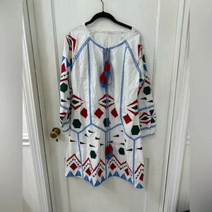 Rare Yargici Vintage Dress‎ Mini  women's Size 34 (XS) Aztec